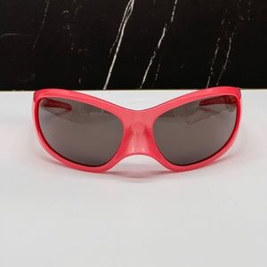 NEW BB0252S 002 BALENCIAGA PINK GREY OVAL WOMEN BALENCIAGA SUNGLASSES